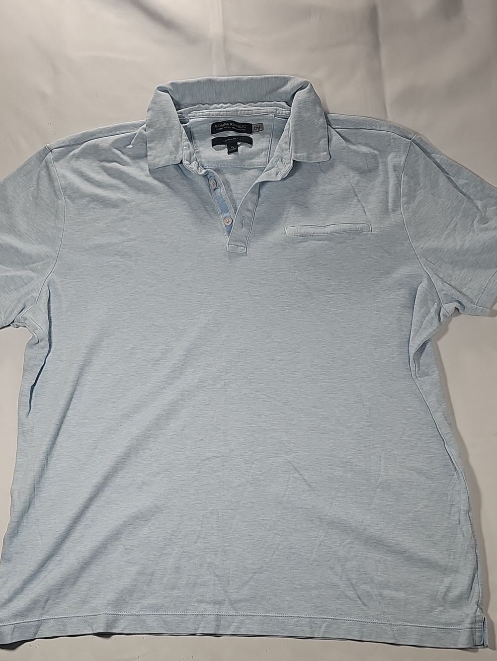 Banana Republic Men’s Pale Blue Polo with Chest Pocket